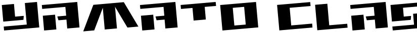 Yamato Class Rotated font