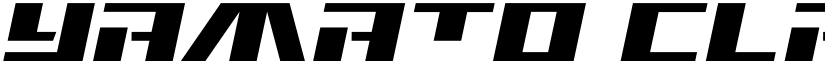 Yamato Class Semi-Italic font