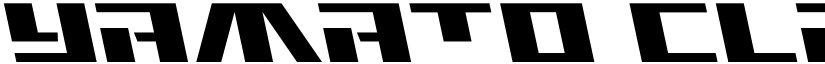 Yamato Class Semi-Leftalic font