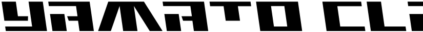 Yamato Class Slight-Leftalic font