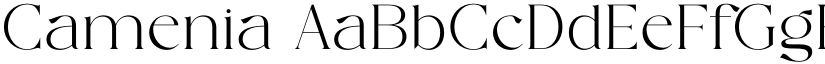 Camenia font