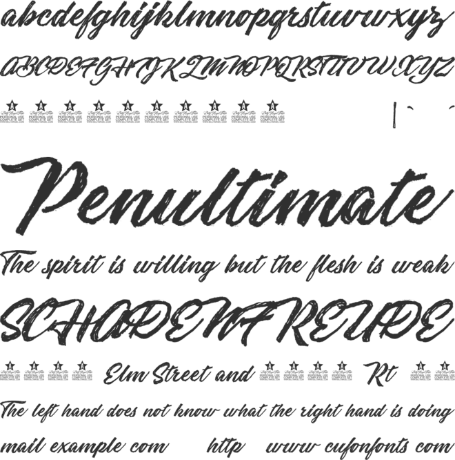 Sketching Summer Personal Use font preview