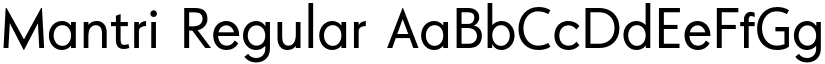 Mantri Geometric Sans Serif font download