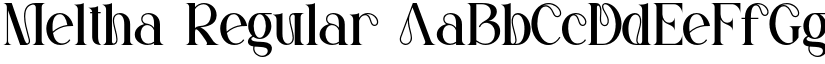 Meltha Regular font