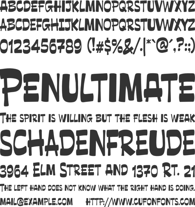 Katales Broken font preview