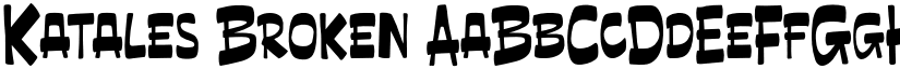 Katales Broken font download
