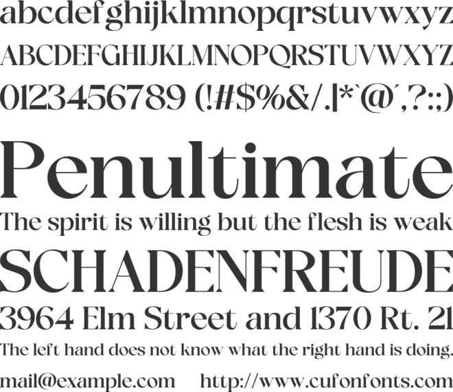 DKS Claremonts - Personal Use font preview