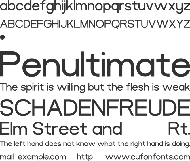 BRIGTEN font preview