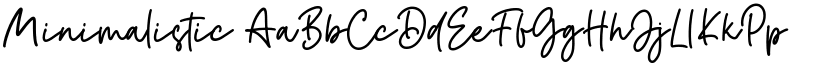 Minimalistic font