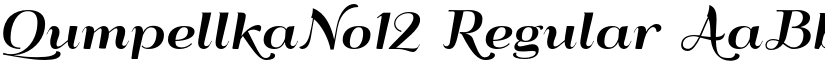 QumpellkaNo12 Regular font