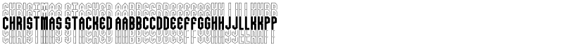 Christmas Stacked font download