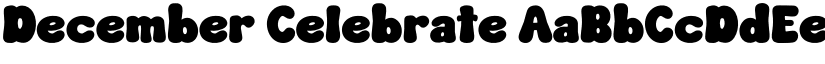December Celebrate font