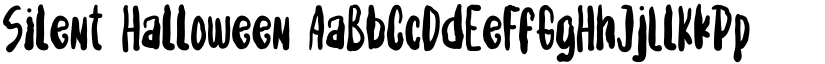 Silent Halloween font