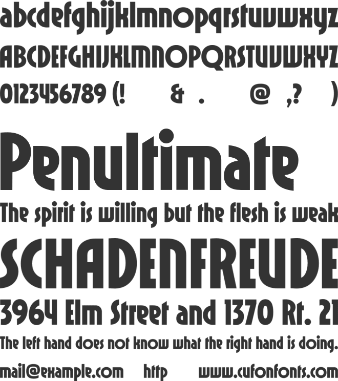 GW Scheda font preview