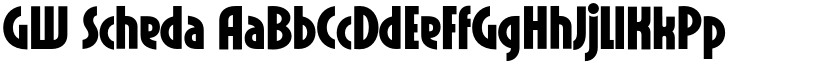 GW Scheda font download