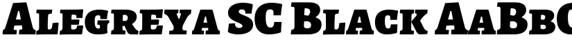 Alegreya SC Black font