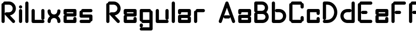 Riluxes Regular font