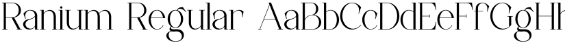 Ranium font download