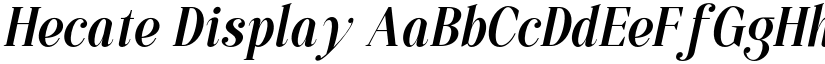 Hecate Display font