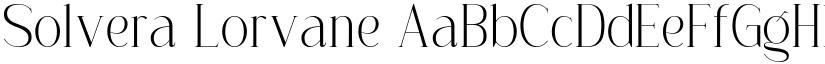 Solvera Lorvane font download
