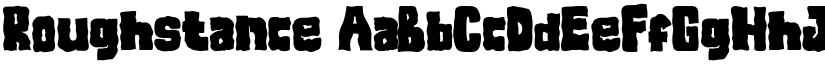Roughstance font download