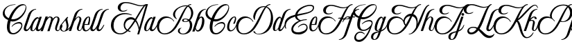 Clamshell font