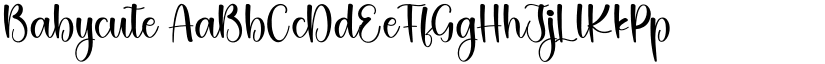 Babycute font