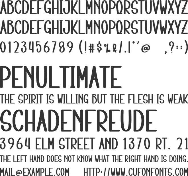 Winter Bright font preview