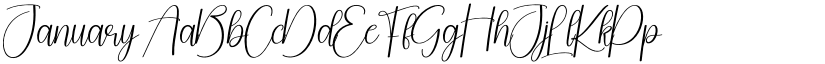 January font