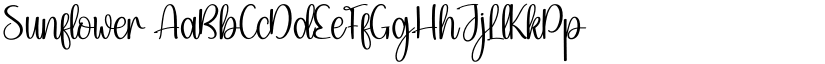 Sunflower font