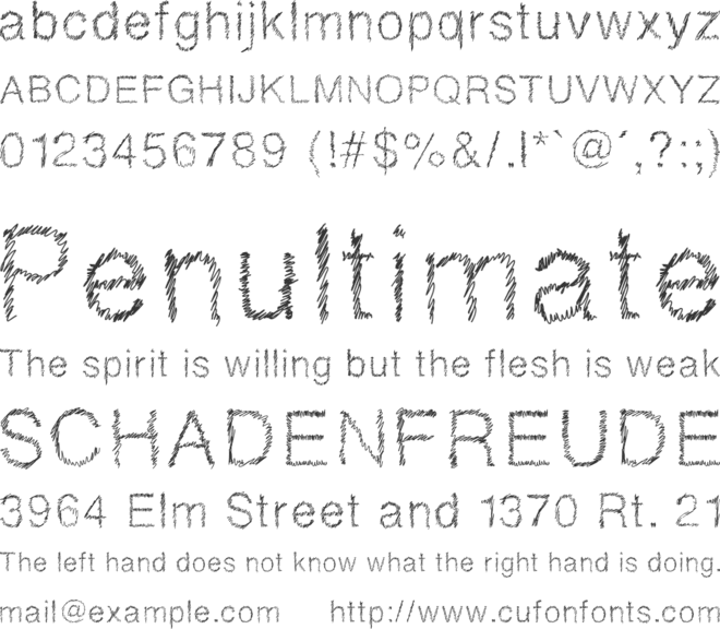 DrawveticaMini font preview