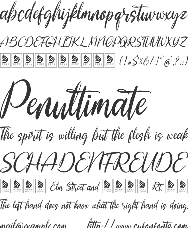 Marionette Ricocheta font preview