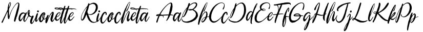 Marionette Ricocheta font