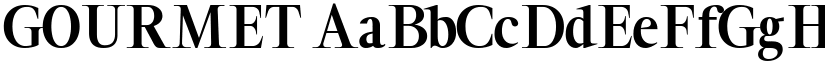 GOURMET font