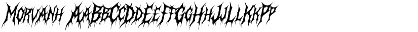Morvanh font