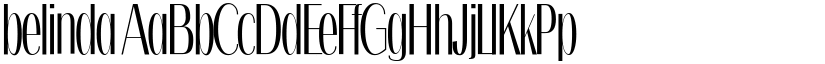 belinda font