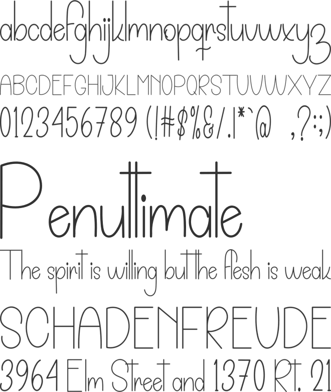 Smile Christina font preview