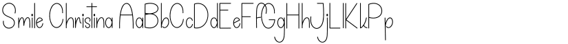 Smile Christina font