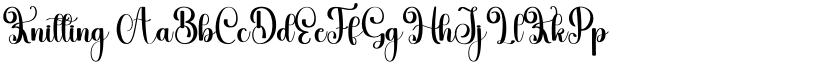 Knitting font