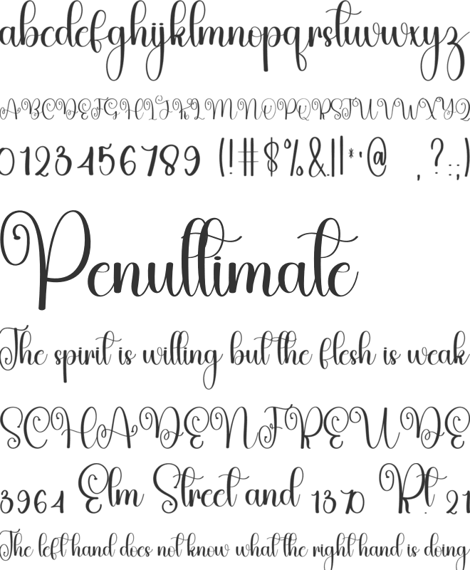 This Bestie font preview