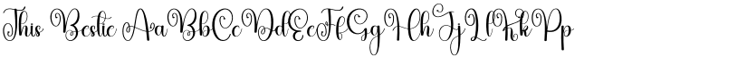 This Bestie font