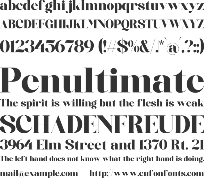 Blassic font preview