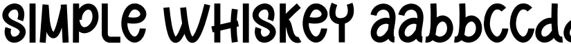 Simple Whiskey font download