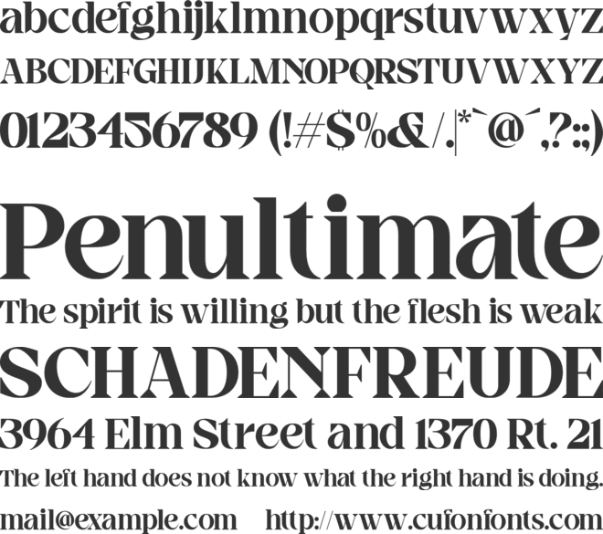 Brave Hunter font preview