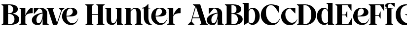 Brave Hunter font