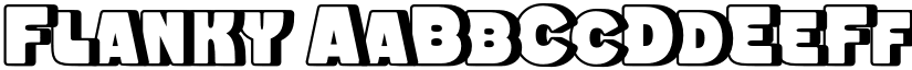 Flanky font