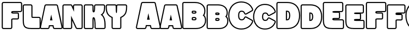 Flanky font