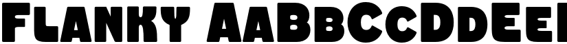 Flanky font