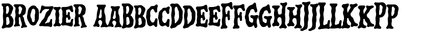 Brozier font download
