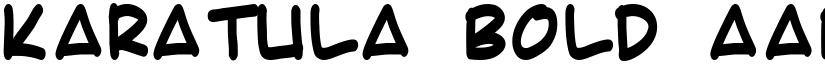 Karatula Bold font